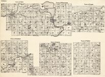 Winnebago County - Omro, Winneconne, Poygan, Rushford, Clayton, Nekimi, Wisconsin State Atlas 1930c